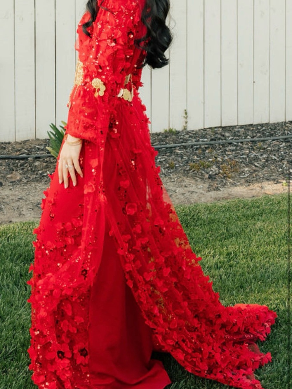 Red Kurdish dress